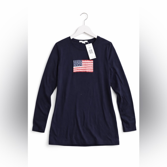 Tommy Hilfiger Flag Sleep Shirt | Camisón Azul - Picture 2 of 5